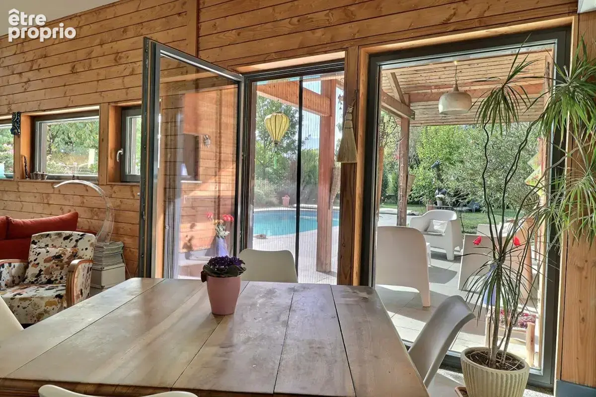 Maison d'architecte bioclimatique 5P 122 m² avec piscine et dépendances à SAINTE-MARIE-D'ALLOIX (38660) - photo 5