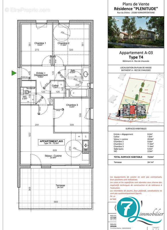 Appartement à VERNIERFONTAINE