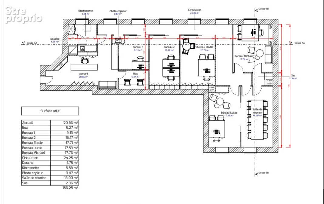 Local de bureaux de 160 m² ? Compans-Caffarelli / Place Alphonse Jourdain - photo 2