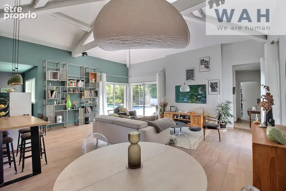 Vente villa de plain pied de type 6 avec garage, piscine, pool house parcelle - photo 3