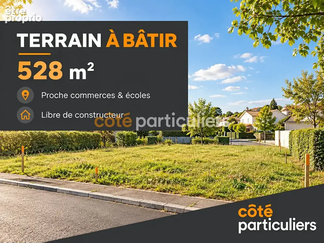 Terrain à bâtir - 528 m²  - libre de constructeur - photo 2