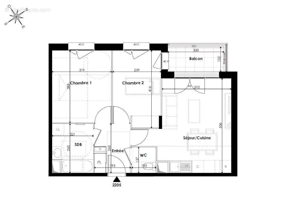 À vendre – t3 neuf avec balcon et 2 parkings – mantes-la-jolie (78200) - photo 2
