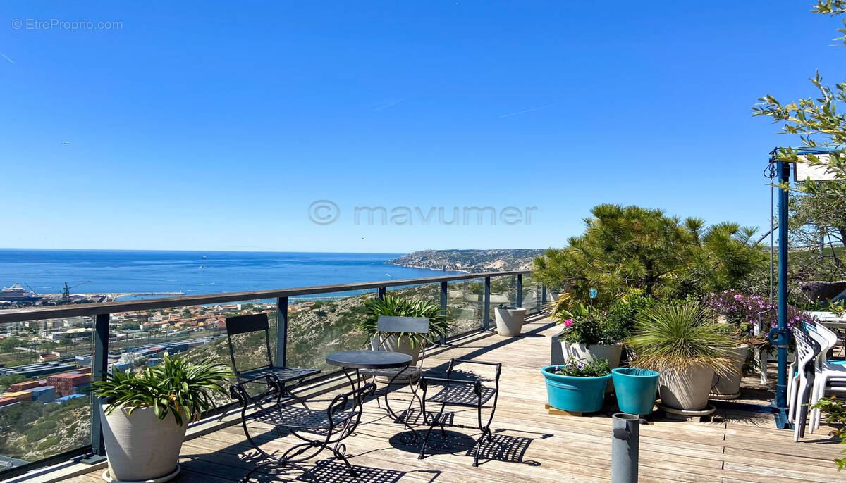 Exceptionnel T4 vue mer ? Terrasses XXL ? Résidence Grand Baie 13016 Marseille n°3 - Appartement à MARSEILLE-16E