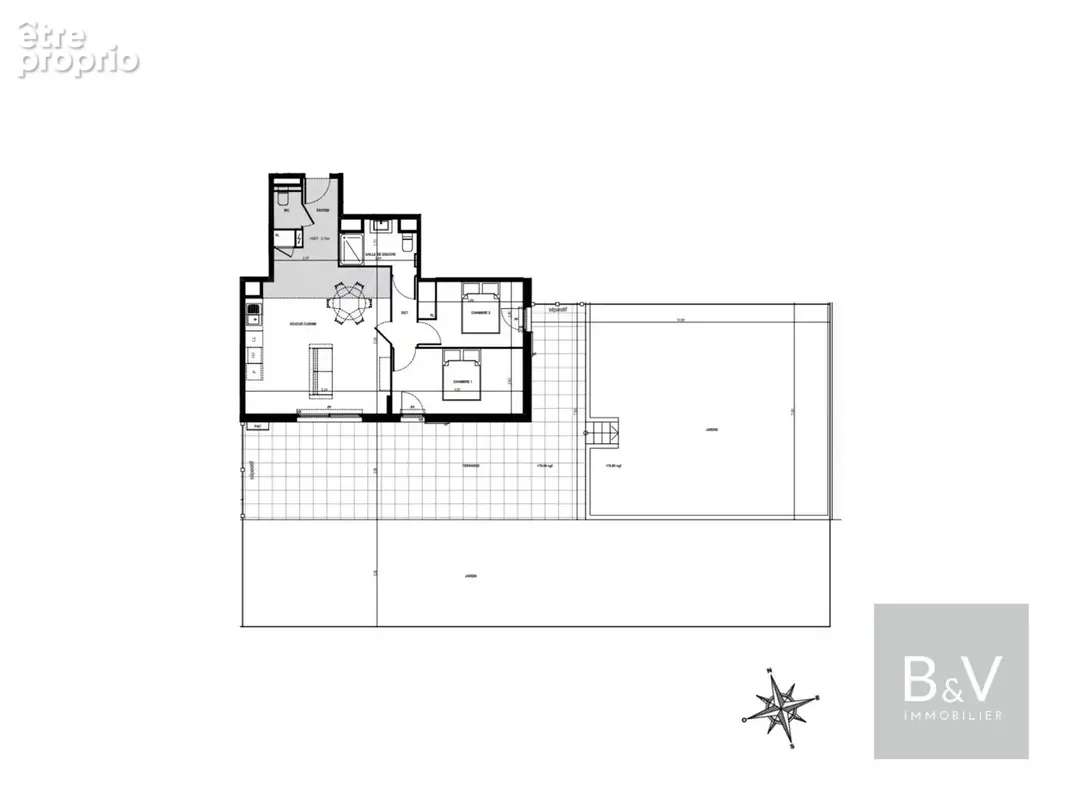 ANTIBES — Appartement 3 pièces 62 m² — Rez-de-jardin avec terrasse & jardin privatif - photo 6