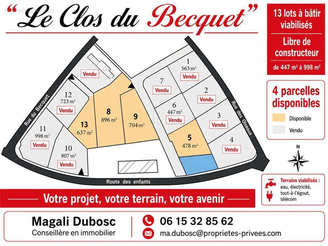 Terrain viabilisé - libre constructeur -  Ste Marguerite sur Fauville - photo 5