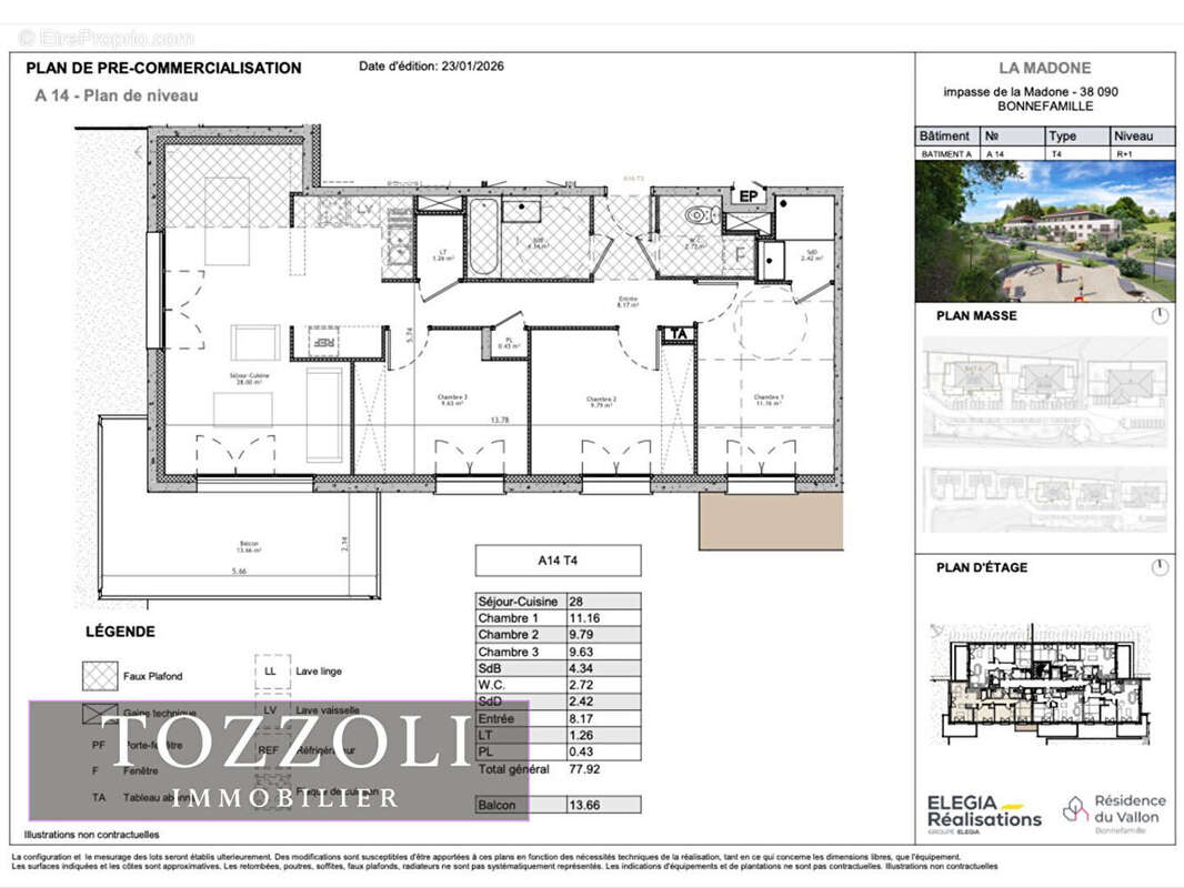 Appartement à BONNEFAMILLE