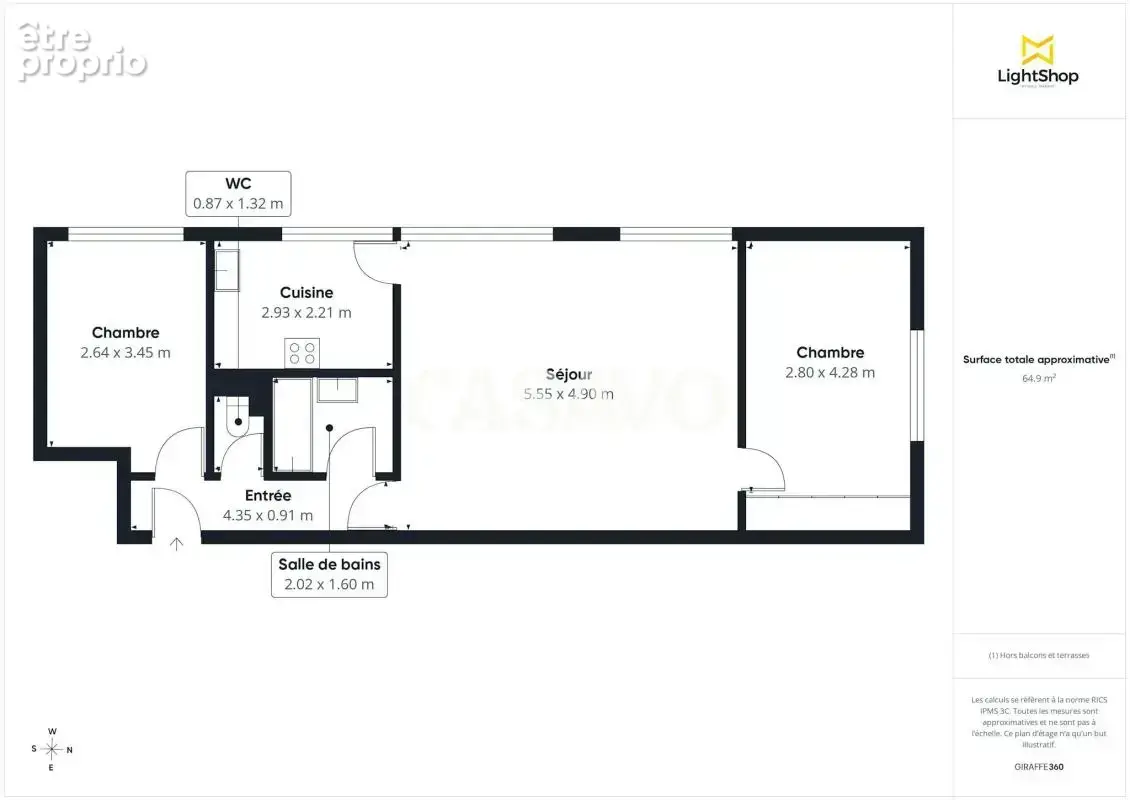 Vente Appartement 3 pièces de 64m² - 94500 Champigny-sur-Marne - photo 7