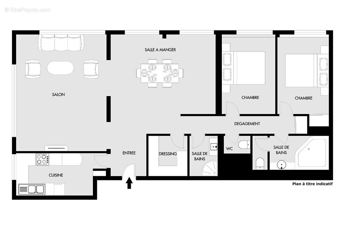 Appartement à PARIS-19E