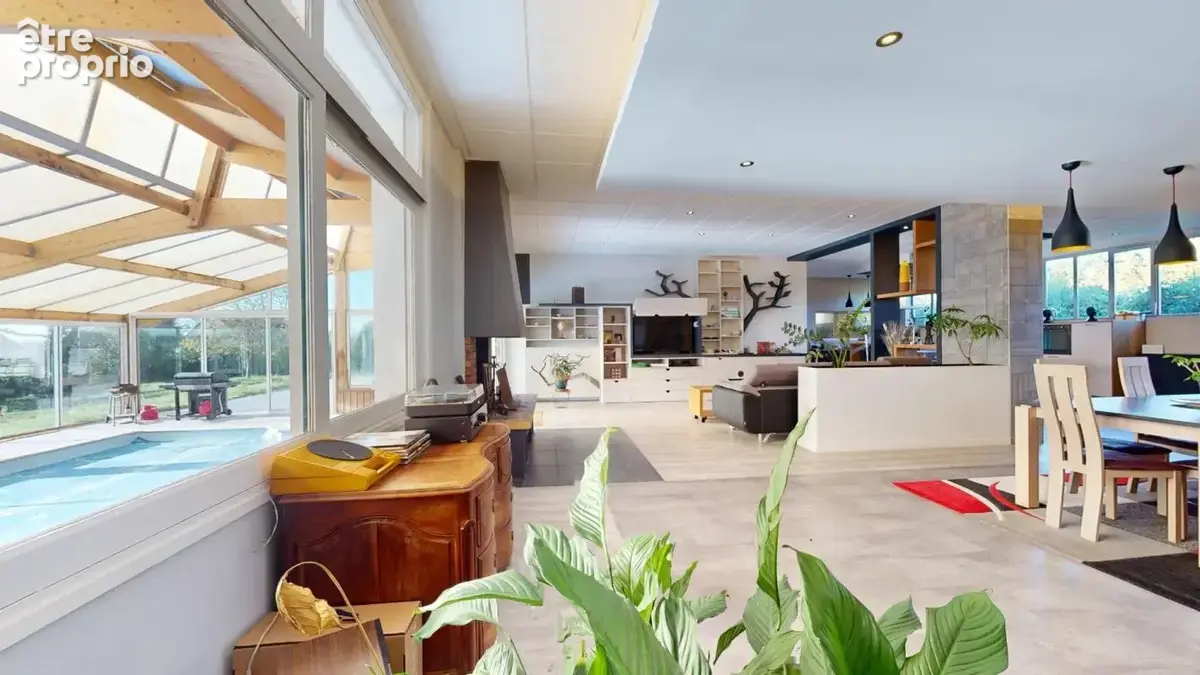 Maison 5 chambres + piscine couverte + atelier pro + jardin - photo 2