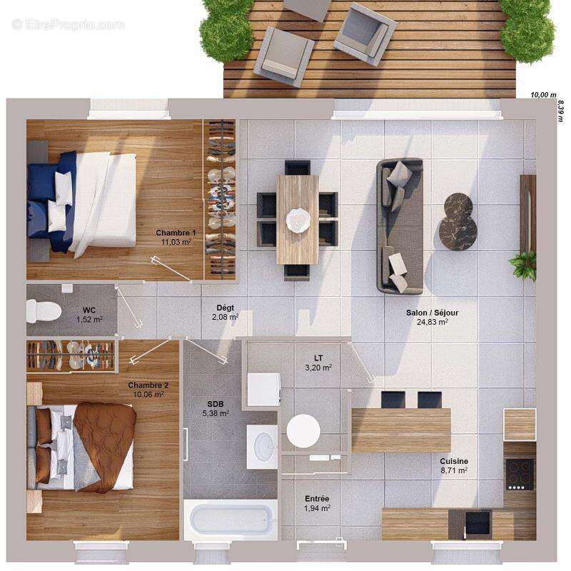 Maison à NEUILLE-PONT-PIERRE