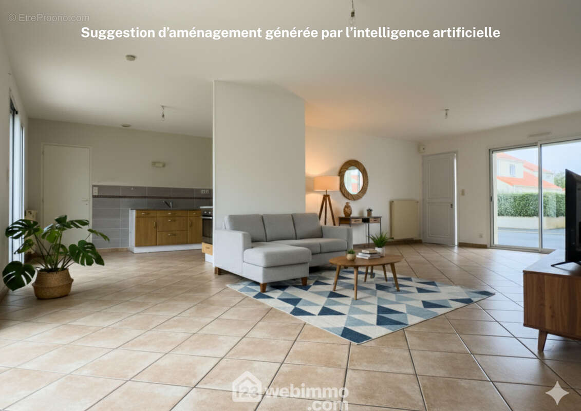 Suggestion d&#039;aménagement générée par l&#039;intelligence artificielle. - Maison à CHOLET