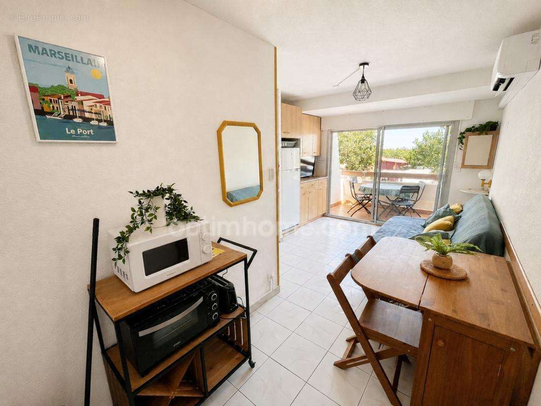 T2 rénové de 24 m² avec terrasse, climatisation et accès plage à Marseillan-Plage (34) - photo 2
