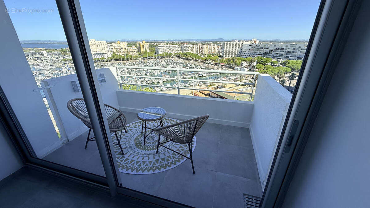 Carnon-plage-dernier etage-vue panoramique port et mer - photo 13
