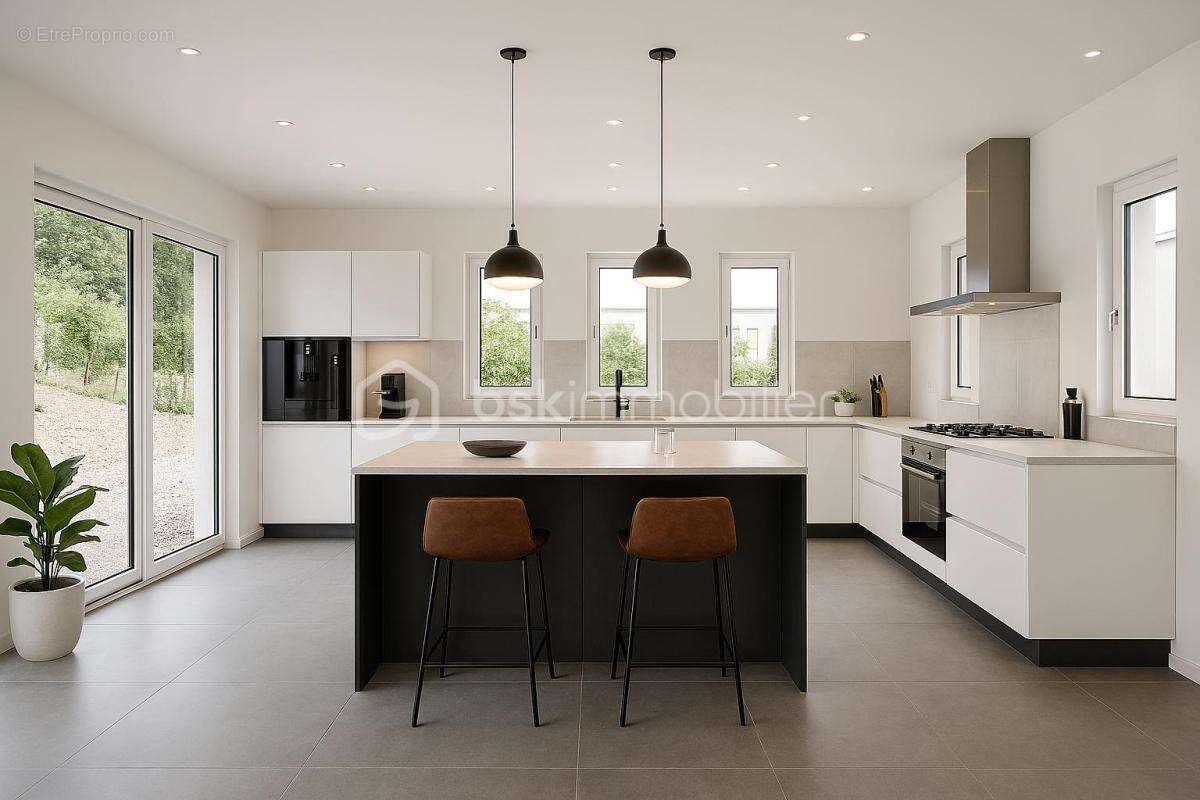 Maison exceptionnelle vue panoramique, d’une superficie de 144 m², sur sous-sol de 56 m² édifié sur terrain de 410 m² arboré et  - photo 2