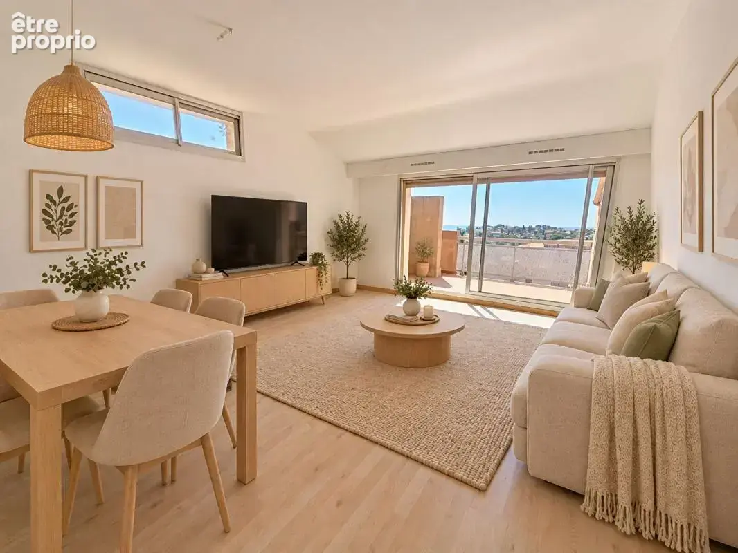 Carqueiranne coeur de ville - T3, 60 m², terrasse vue mer, 2 pkgs, au calme - photo 7