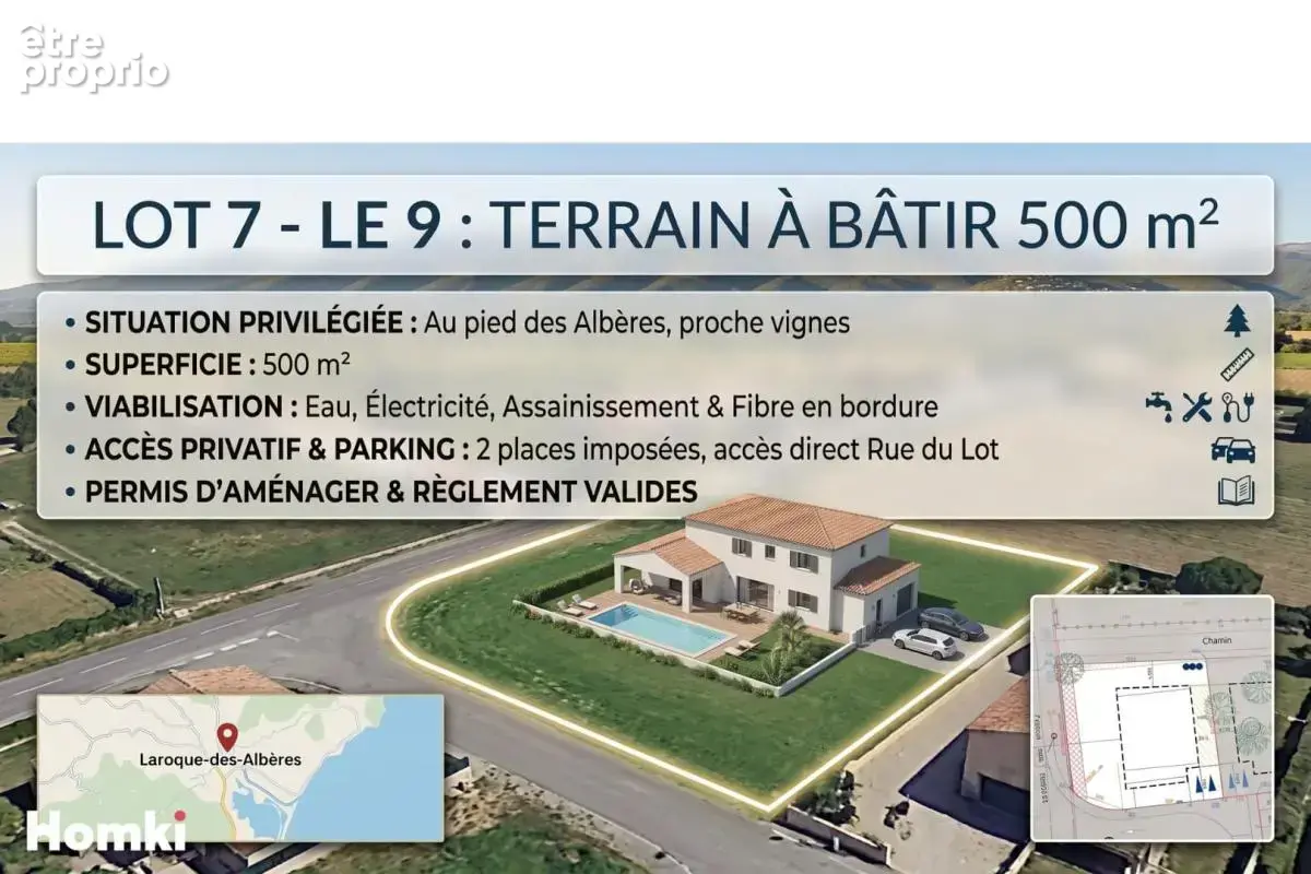 Terrain à LAROQUE-DES-ALBERES