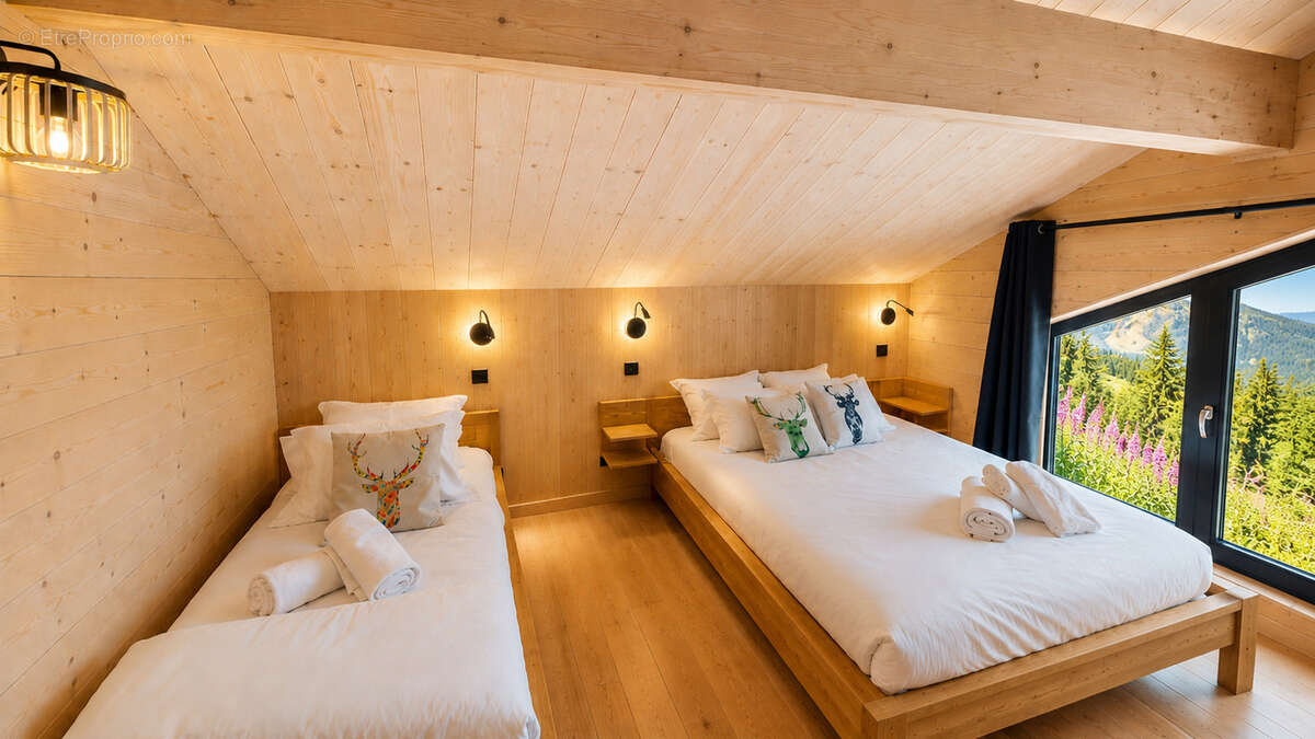 La plagne chalet individuel -193m2- 6 chambres - skis aux pieds- - photo 7