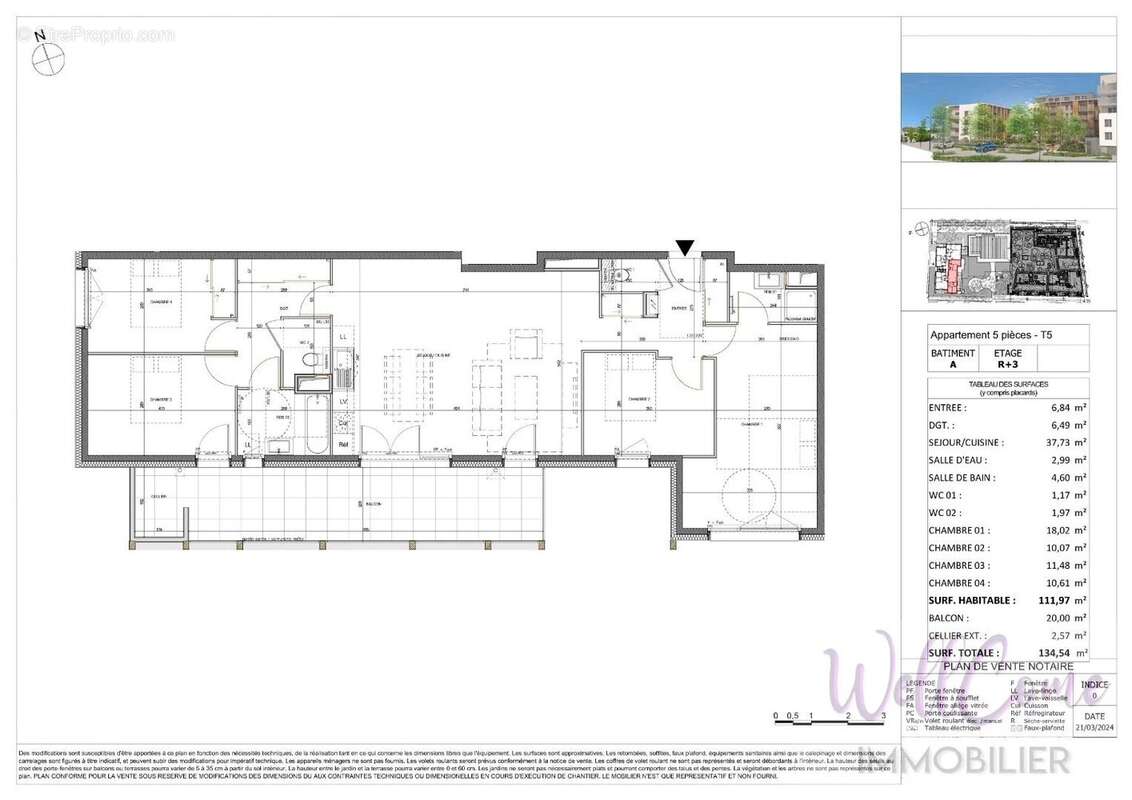 VEFA - Appartemnet T5 de 112m² en Attique (3/3) SUD ( 2 Box inclus) à Annecy ! - photo 14