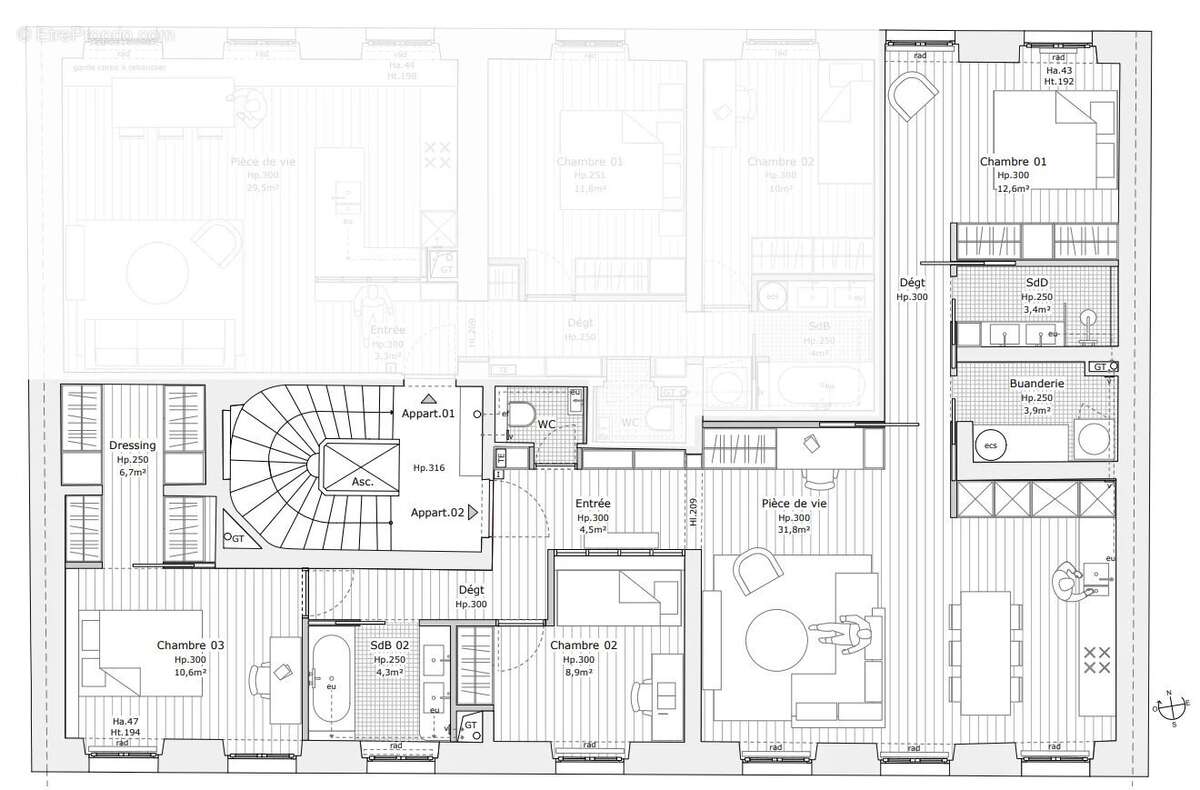 Appartement à BOULOGNE-BILLANCOURT