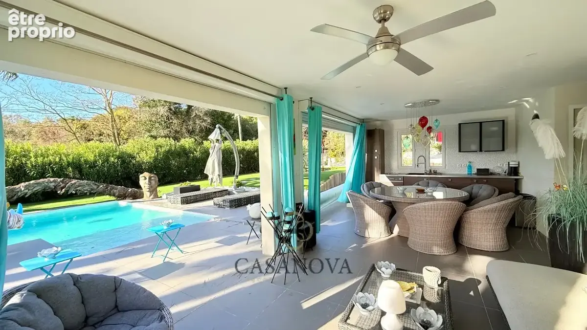 Villa revisitée, art de vivre à la campagne, dépendance, piscine chauffée, sur 2300 m² de terrain constructibles - photo 3