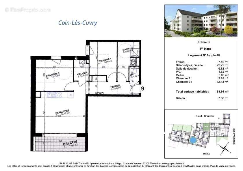 Appartement à COIN-LES-CUVRY