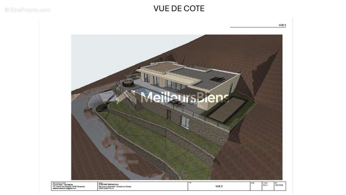 Propriété vendue avec permis de construire accordé pour une villa contemporaine - photo 4
