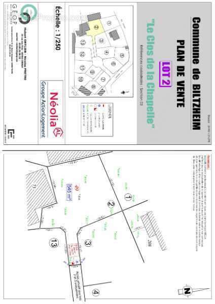 Terrain à BILTZHEIM