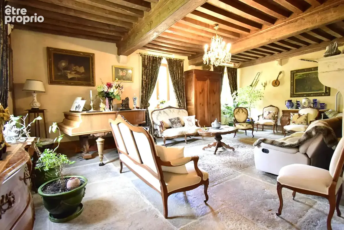 ST MARTIN EN BRESSE, Maison de maître avec 1ha37a de terrain - photo 6