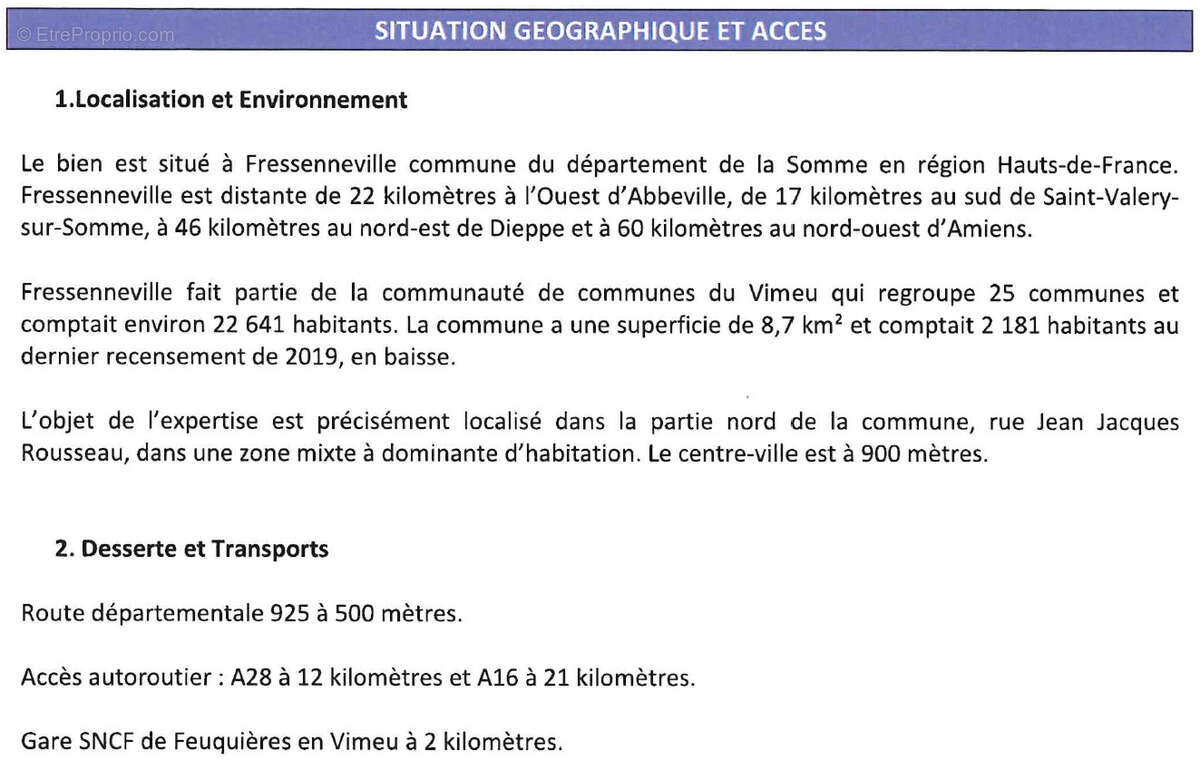 Commerce à FRESSENNEVILLE