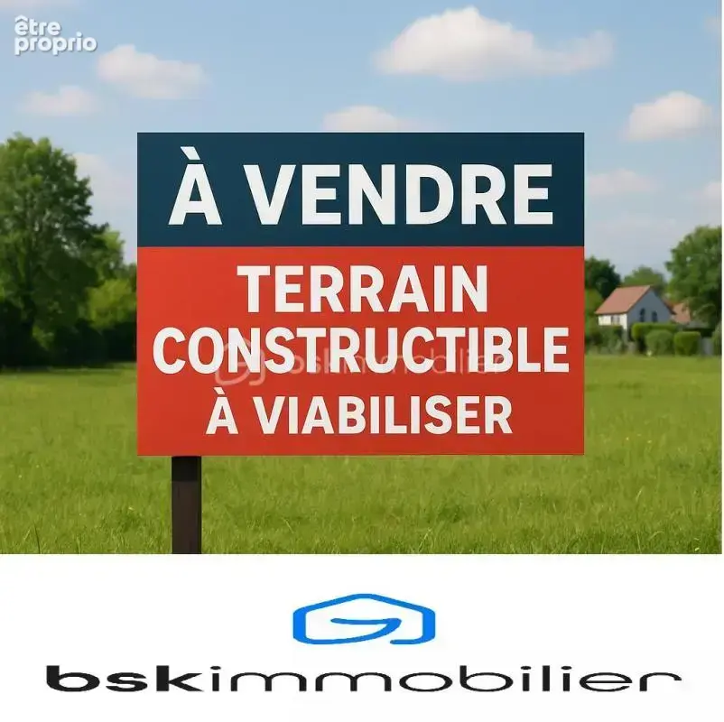 À vendre – terrain constructible à viabiliser de 620 m² - photo 4
