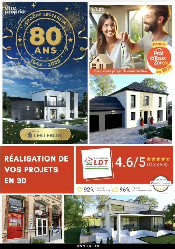 Amiens Metropole / Proche Shopping Promenade /Terrain à bâtir de 761 m² à Poulainville - photo 2