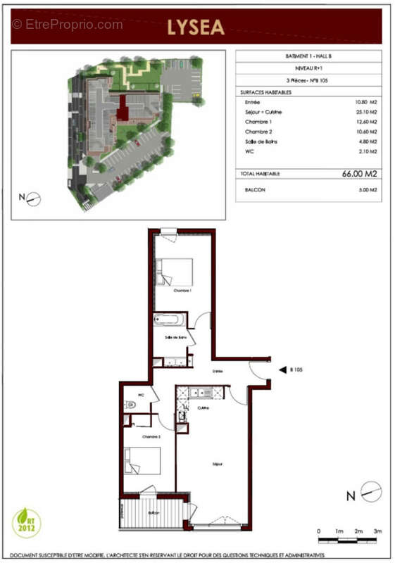 À vendre Appartement 3 pièces de 66 m² Vendu loué  Investissement sécurisé - photo 7