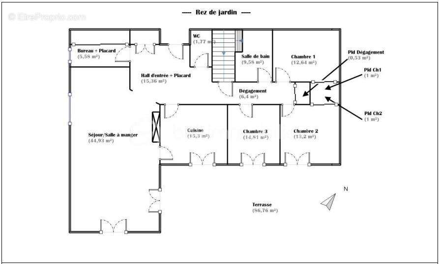 « Maison de plain-pied au calme, 1500 m² de terrain verdoyant – Proche Suisse et Annemasse - photo 19