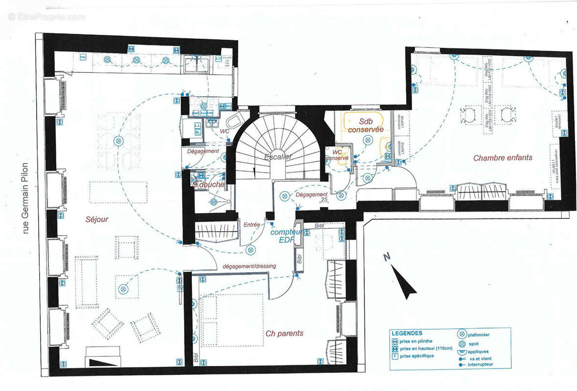 Appartement à PARIS-18E