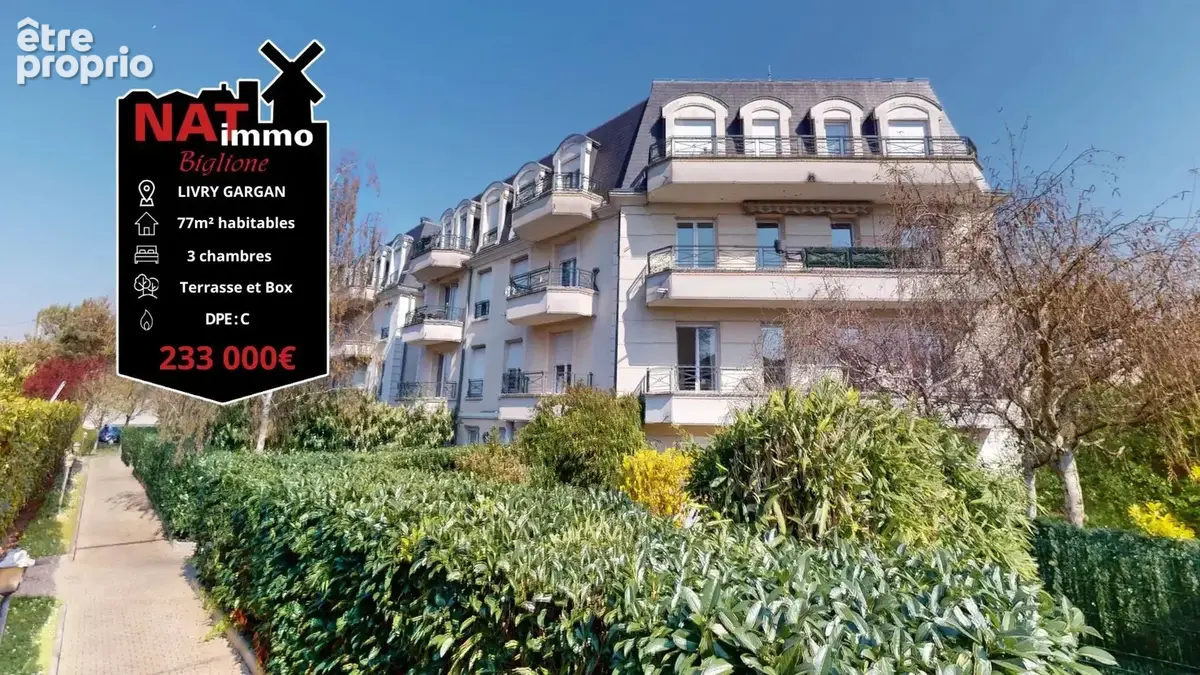 Photo Appartement à Livry-Gargan au prix de 233 000€