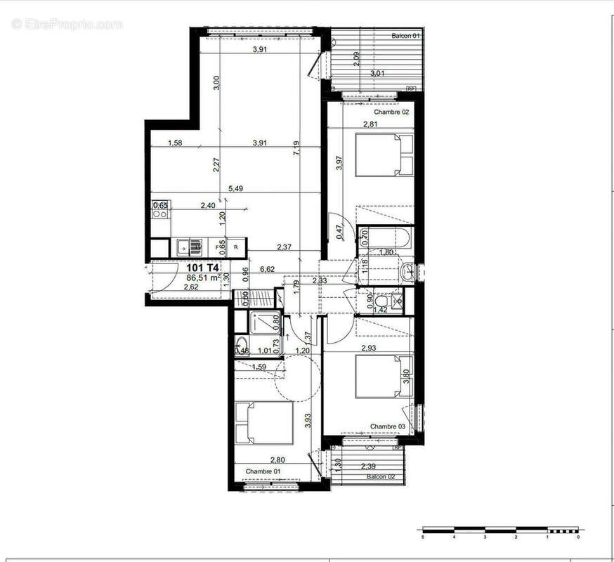 Appartement à SAINT-MAUR-DES-FOSSES