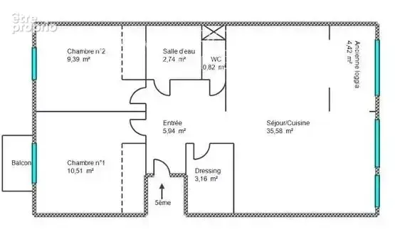 Dernier etage appartement t3/4 de 68 m2 garage cave - photo 15