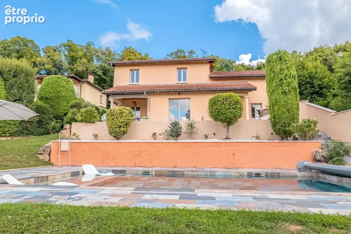 69110 saint foy les lyon - maison + appartement - piscine - garage - jardin - vue panoramique - proche des commodites - calme - photo 18