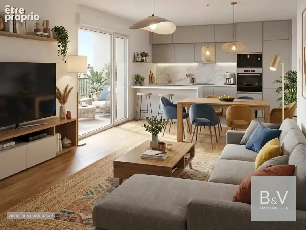 Appartement 4 pièces de 93 m² avec terrasse plein ciel et vue dégagée - photo 2