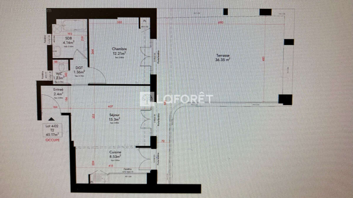 Appartement Nice 2 pièce(s) 44.55 m2 - photo 6