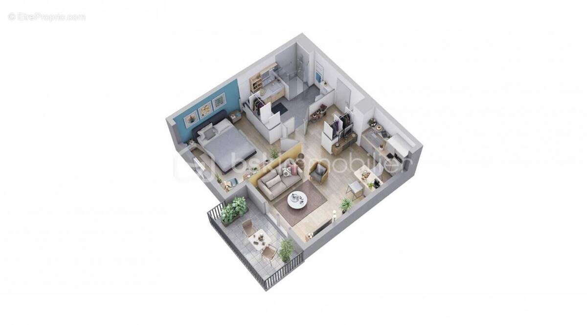 T2 lmnp de 47m2 senior ! - photo 3