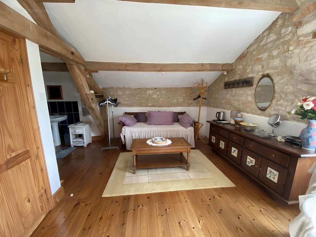 Maison en pierre avec piscine et vaste jardin arboré à la campagne - photo 9