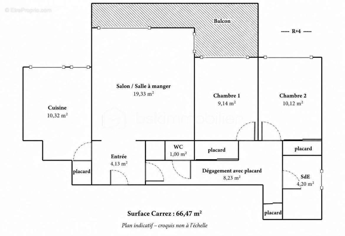 Les ulis – 3 pièces au dernier étage, loggia, vue dégagée et parking - photo 17