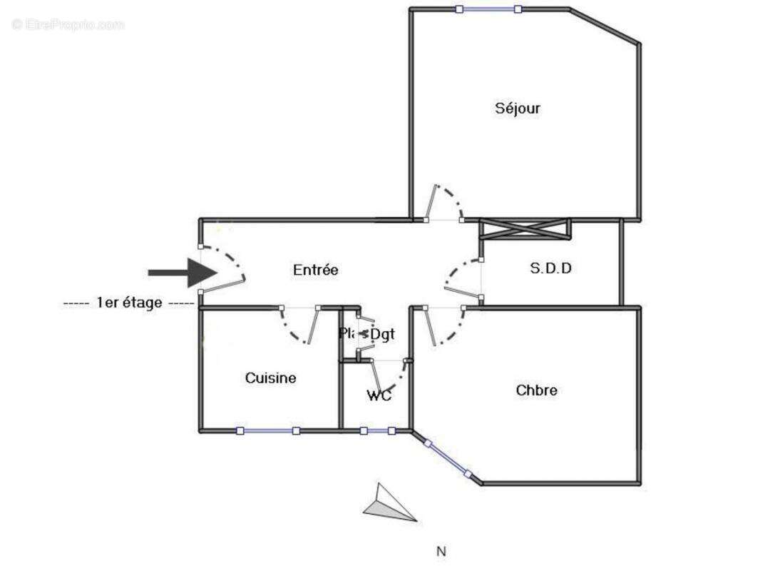 Appartement à PARIS-19E