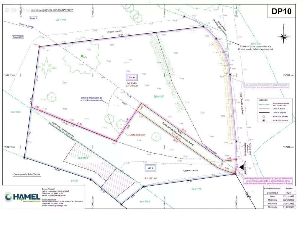 Terrain de 2196m² à Bréal-sous-Montfort - photo 2