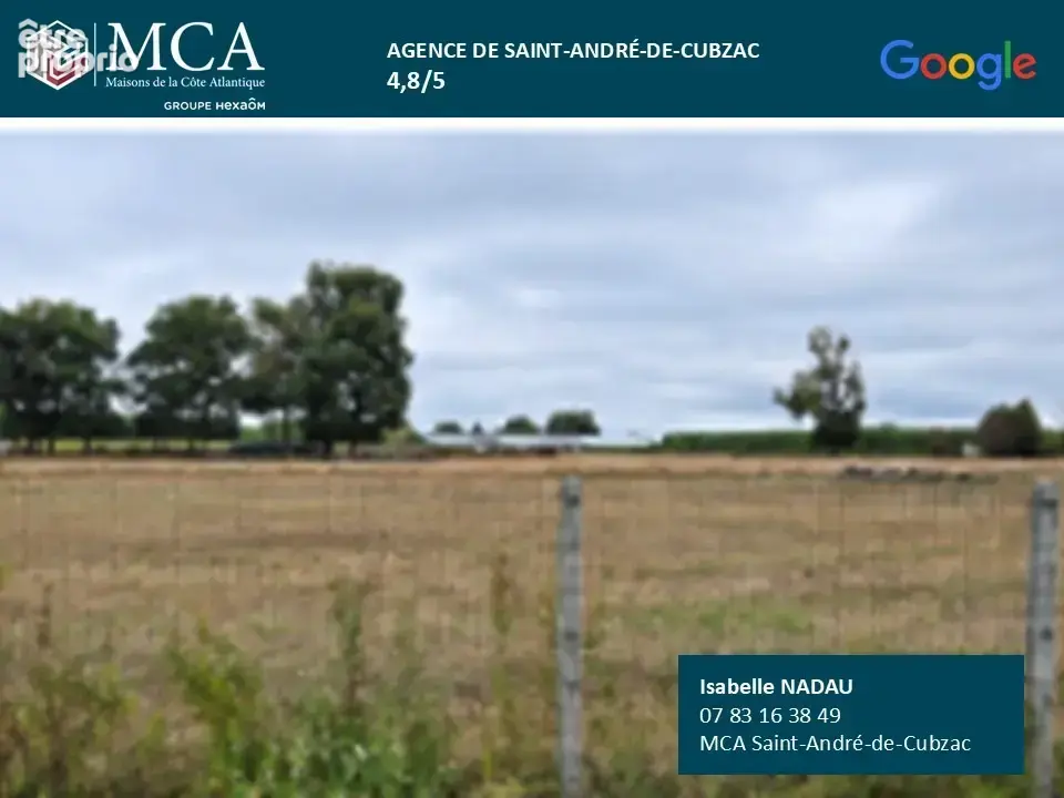 Terrain 720 m² à vendre à Cezac (33620) - photo 2