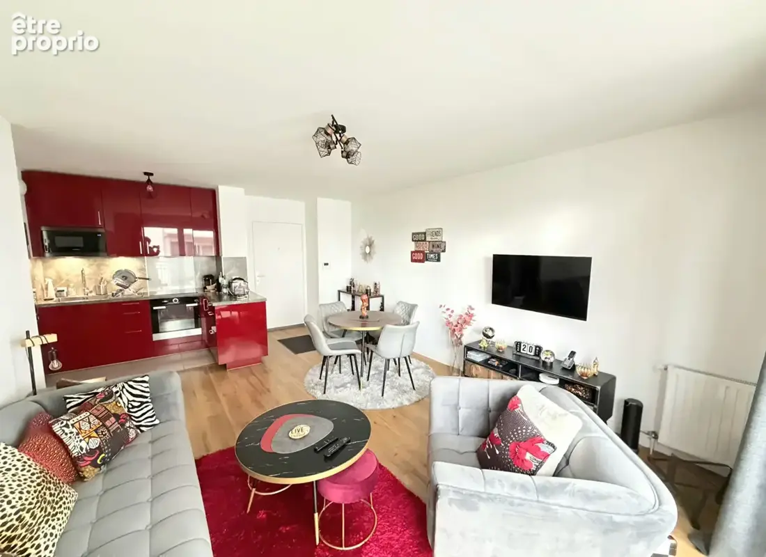 3 pièces de 58 m² avec balcon et parking - photo 3