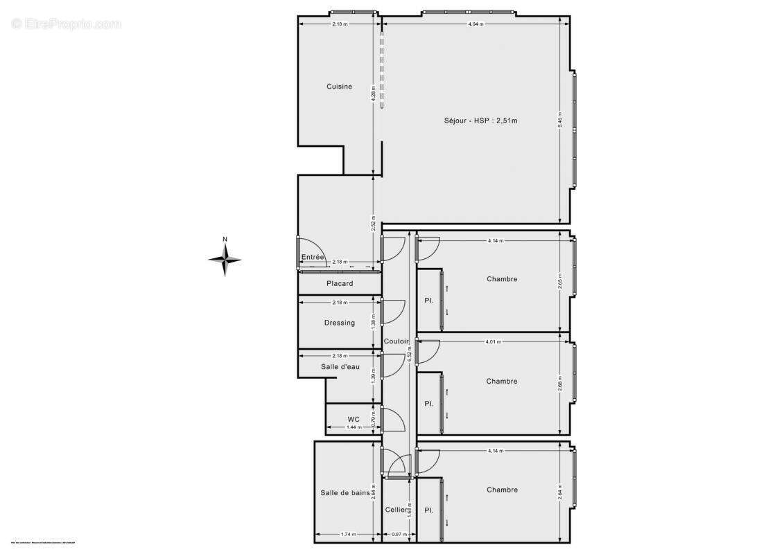 Appartement à PARIS-19E