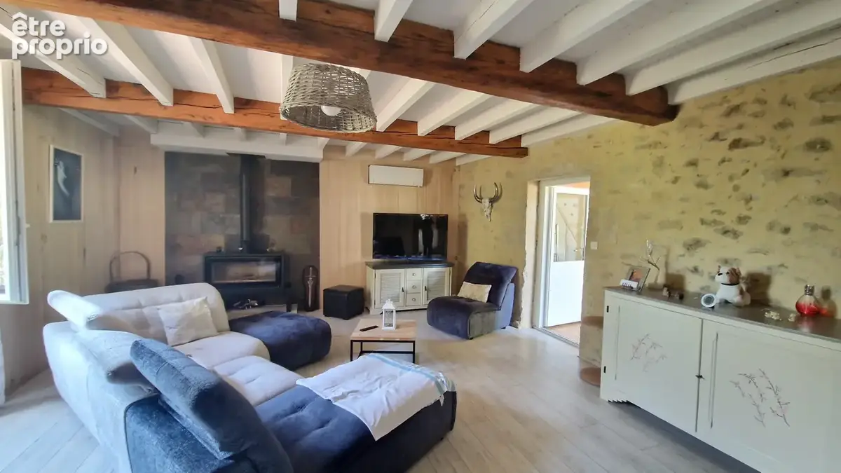 10 min de sauveterre de guyenne - maison en pierre 160 m2 - terrain 3900 m2 - photo 6