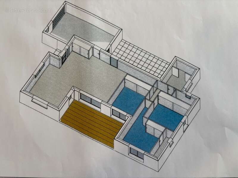 Magalas(34) a vendre terrain construtible de 818 m2 avec villa contemporaine plain pied 4 faces - photo 3